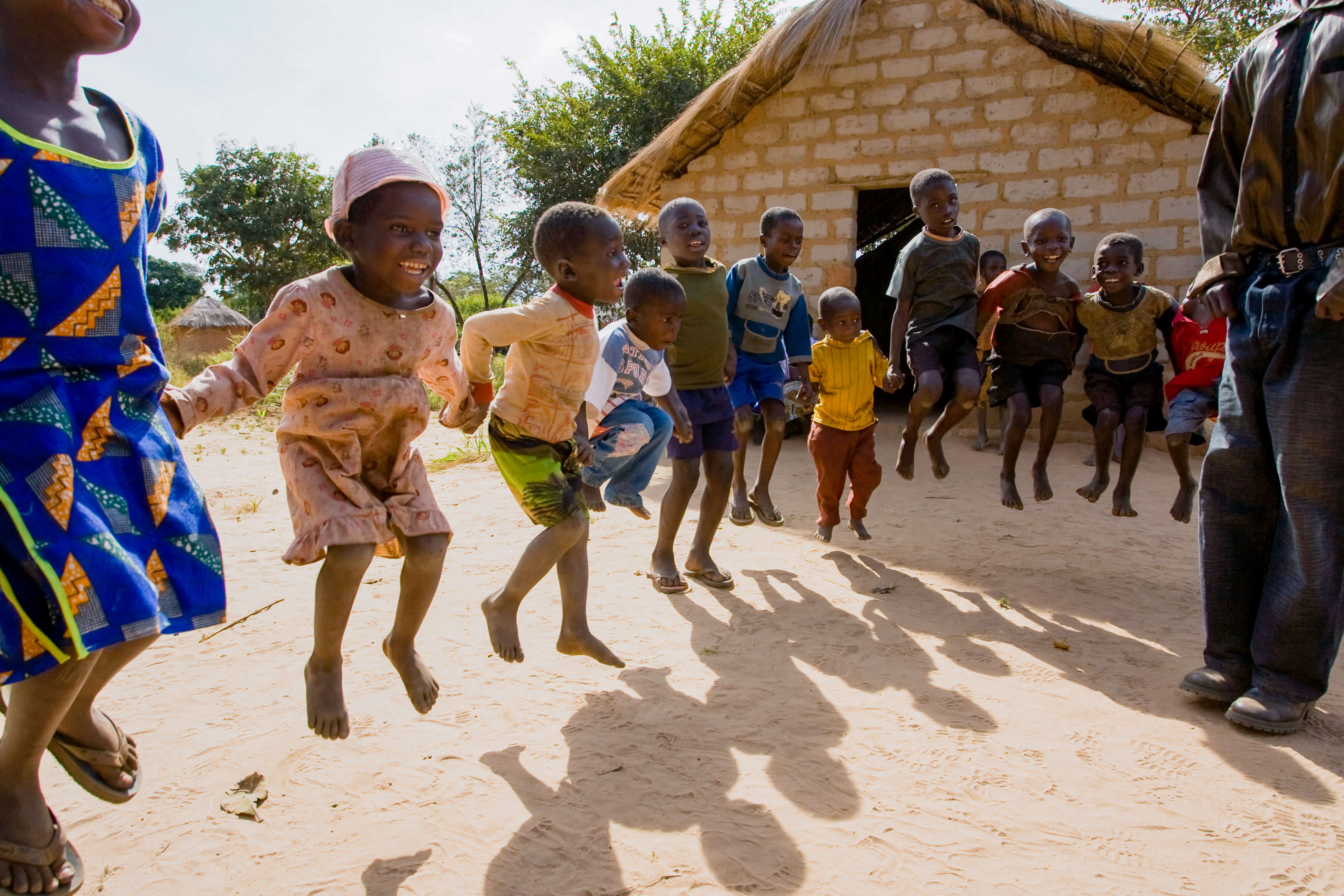 A children’s class in Mwinilunga, Zambia